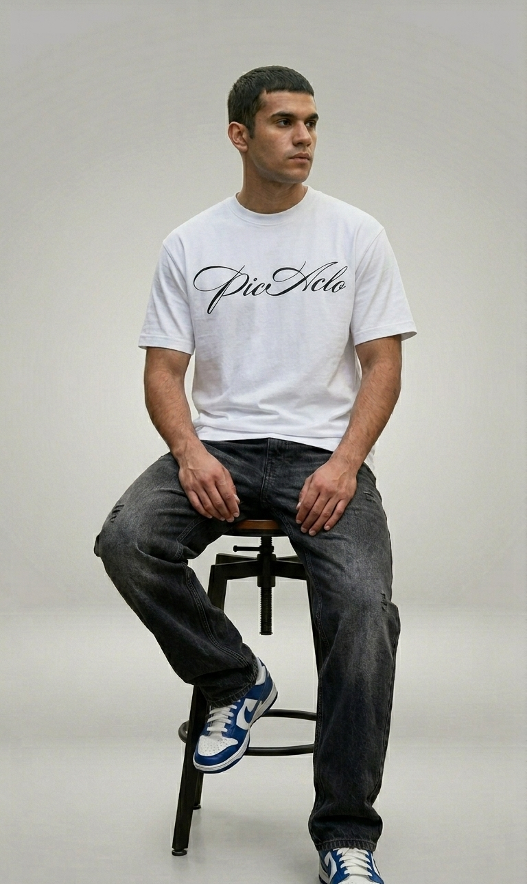 White Subtle Tee