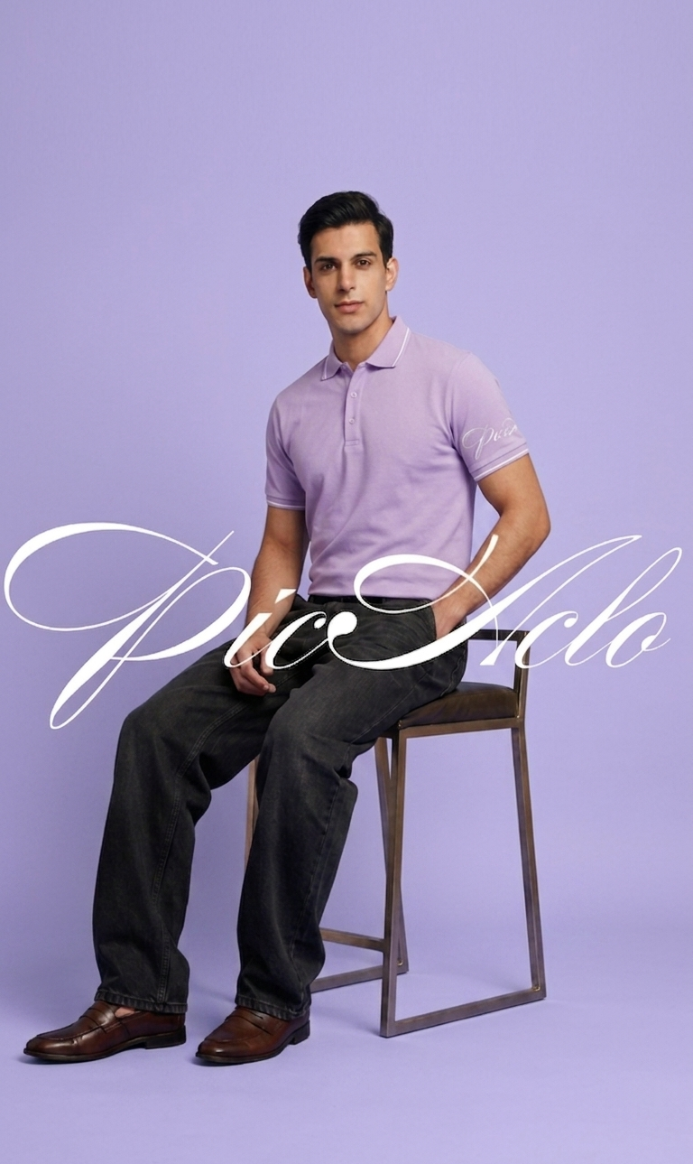 The Premium Pick: "PicAclo" Elite Heritage 240 GSM Cotton Polo – Lavender