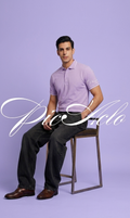 The Premium Pick: "PicAclo" Elite Heritage 240 GSM Cotton Polo – Lavender