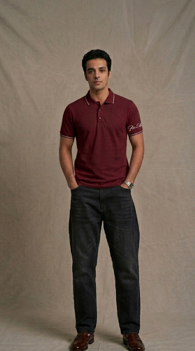 The Premium Pick: "PicAclo" Elite Heritage 240 GSM Cotton Polo – Maroon