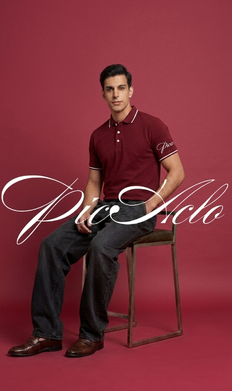 The Premium Pick: "PicAclo" Elite Heritage 240 GSM Cotton Polo – Maroon
