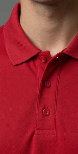 The Luxury and Sophisticated: "PicAclo" Signature Sleeve Script Classic Red Polo