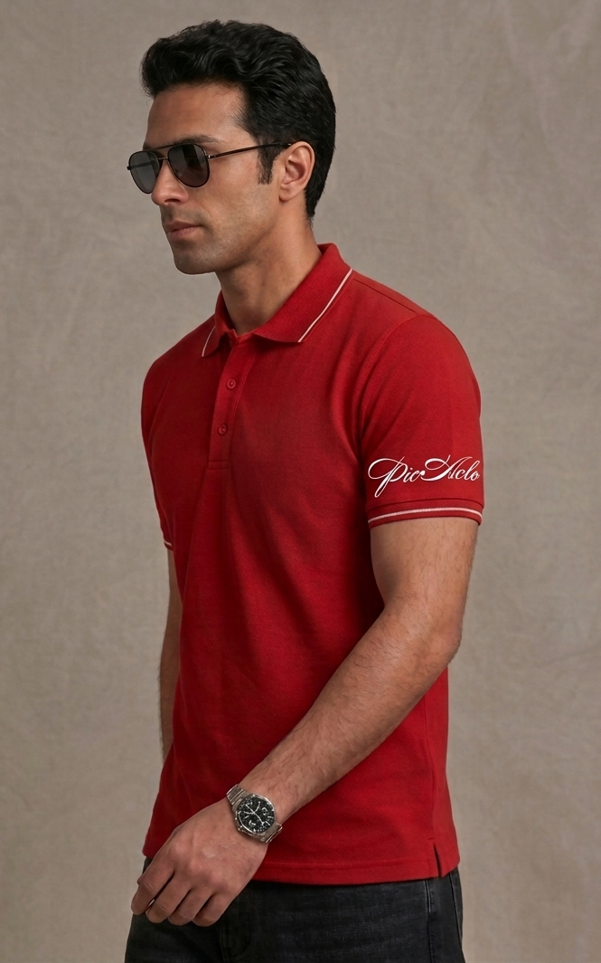 The Premium Pick: "PicAclo" Elite Heritage 240 GSM Cotton Polo – Red