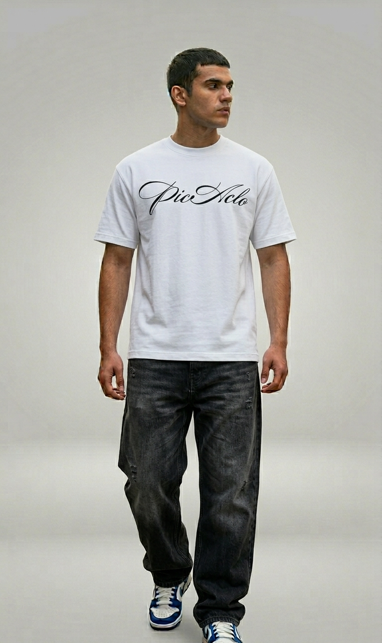 White Subtle Tee