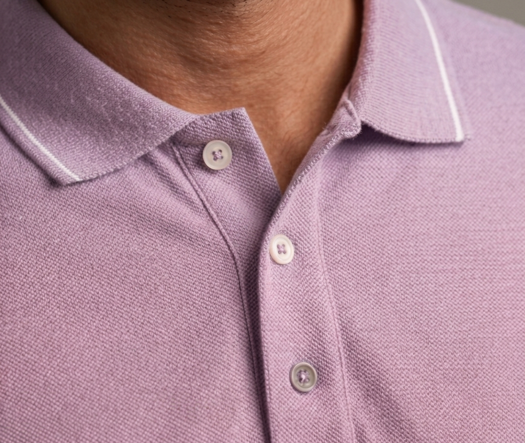 The Premium Pick: "PicAclo" Elite Heritage 240 GSM Cotton Polo – Lavender