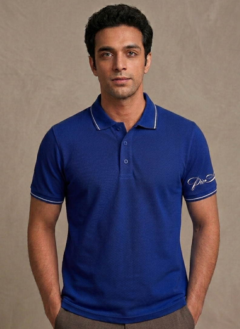 The Premium Pick: "PicAclo" Elite Heritage 240 GSM Cotton Polo – Royal Blue