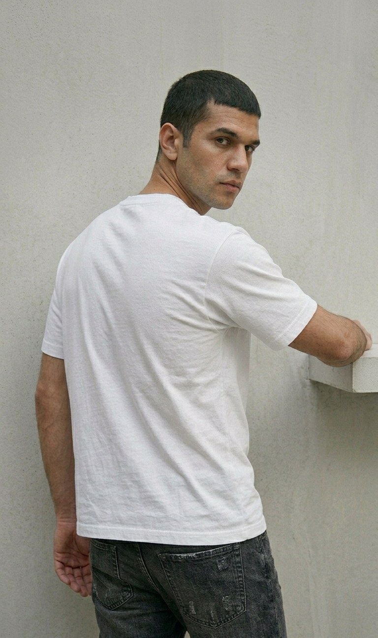 White Subtle Tee