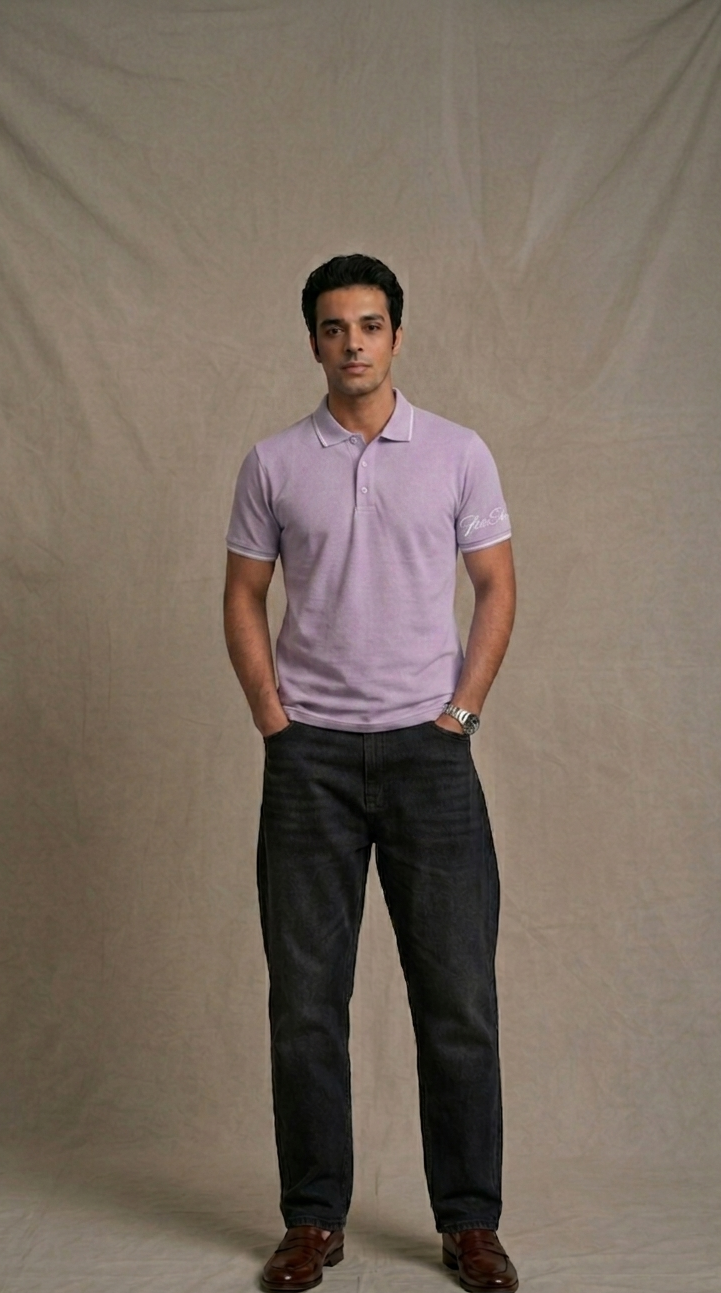 The Premium Pick: "PicAclo" Elite Heritage 240 GSM Cotton Polo – Lavender
