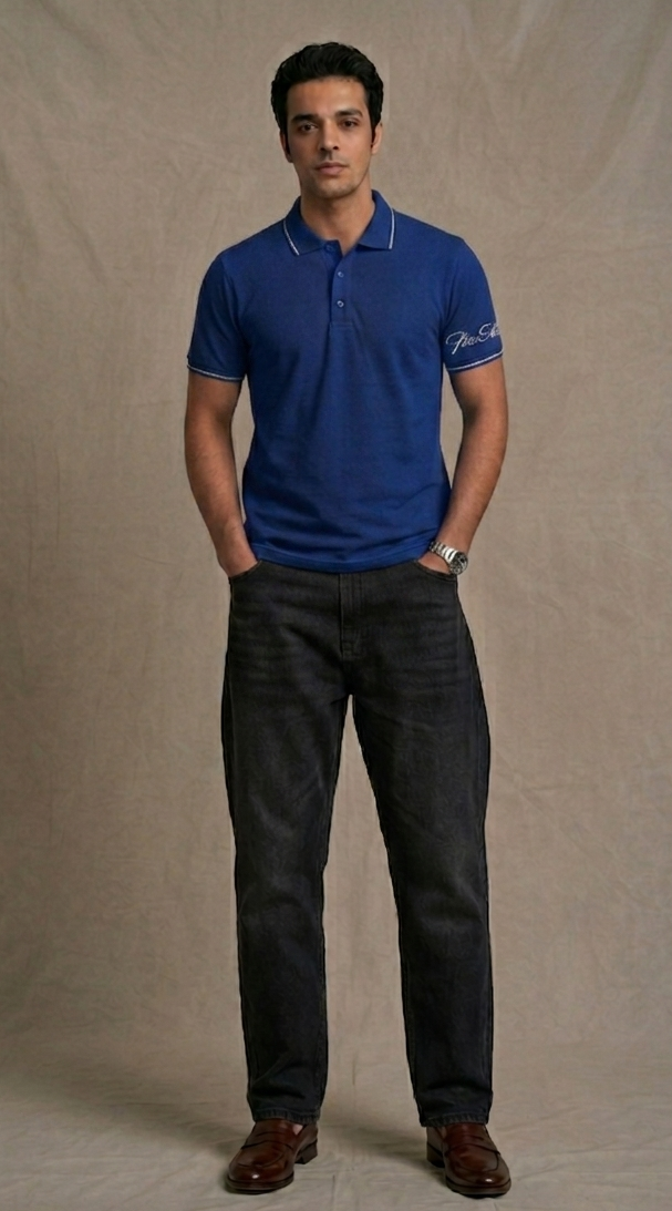 The Premium Pick: "PicAclo" Elite Heritage 240 GSM Cotton Polo – Royal Blue