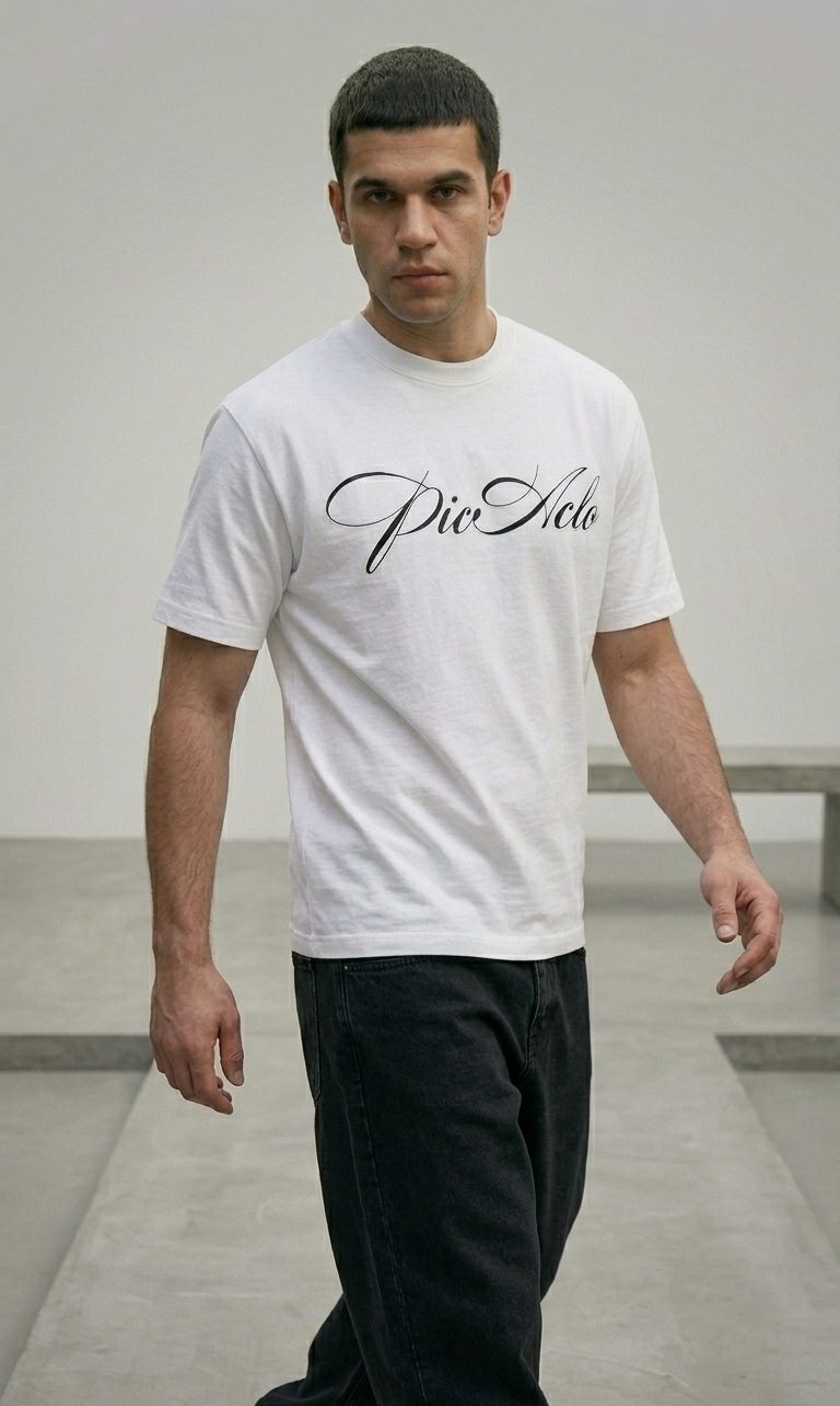 White Subtle Tee