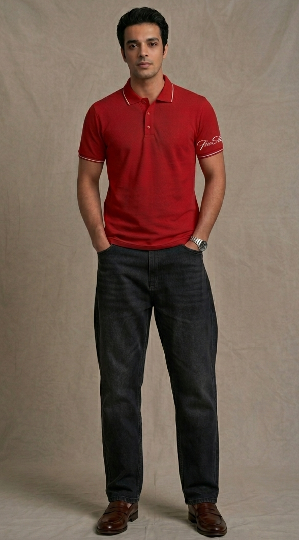 The Premium Pick: "PicAclo" Elite Heritage 240 GSM Cotton Polo – Red